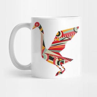 Beautiful Flying Swan Silhouette Tribal Tattoo Art Mug